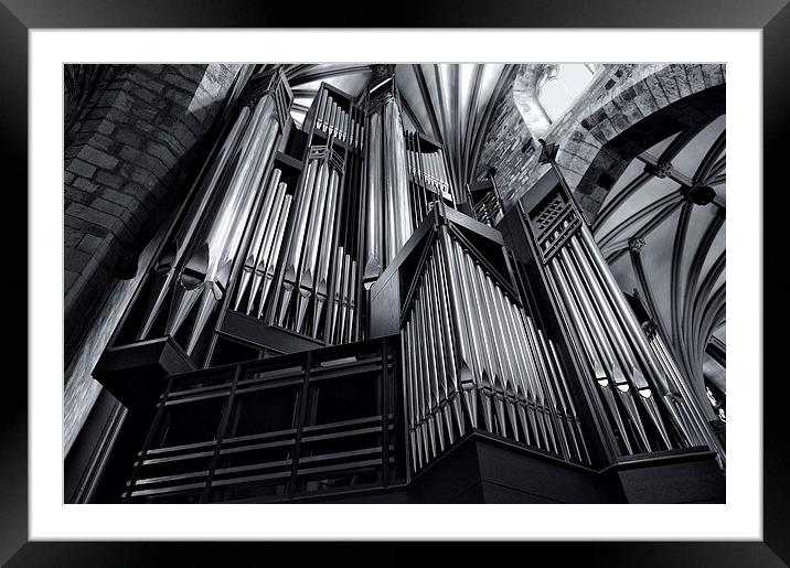  Organ Pipes at St Giles Cathedral Edinburgh Framed Mounted Print by Ann McGrath