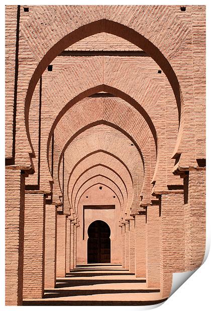 Mosque arches 2 Print by Ruth Hallam
