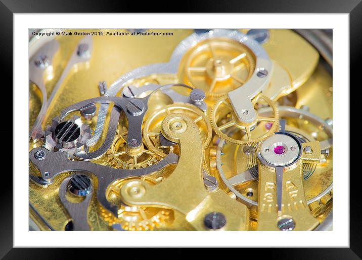  The Workings of a Watch Framed Mounted Print by Mark Gorton