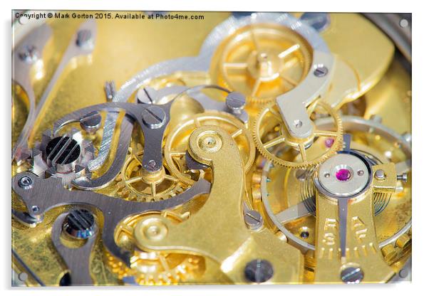  The Workings of a Watch Acrylic by Mark Gorton