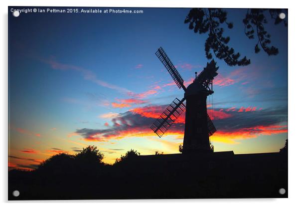 The Mill at Sunset Acrylic by Ian Pettman