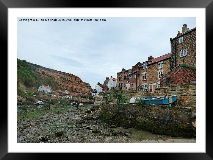  Staithes. Framed Mounted Print by Lilian Marshall