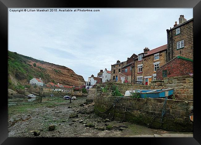 Staithes. Framed Print by Lilian Marshall