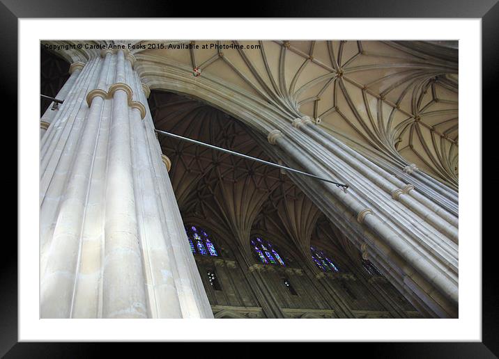  Canterbury Cathedral Interior Framed Mounted Print by Carole-Anne Fooks