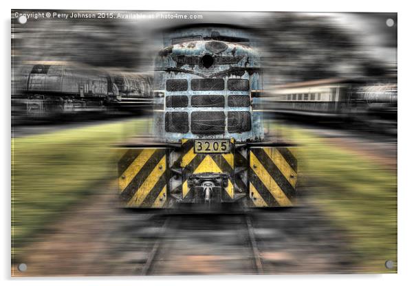 Locomotive Acrylic by Perry Johnson