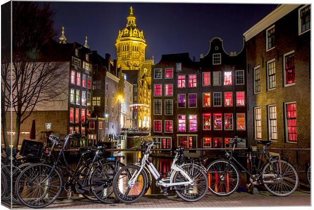  Amsterdam Red Light District Canvas Print by Ankor Light