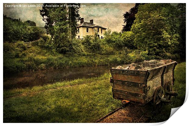  Talybont Canal And Tramway Truck Print by Ian Lewis