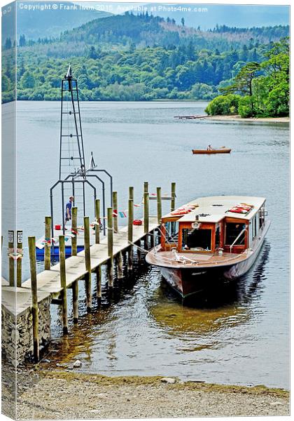  One of many piers on Derwent WAter Canvas Print by Frank Irwin