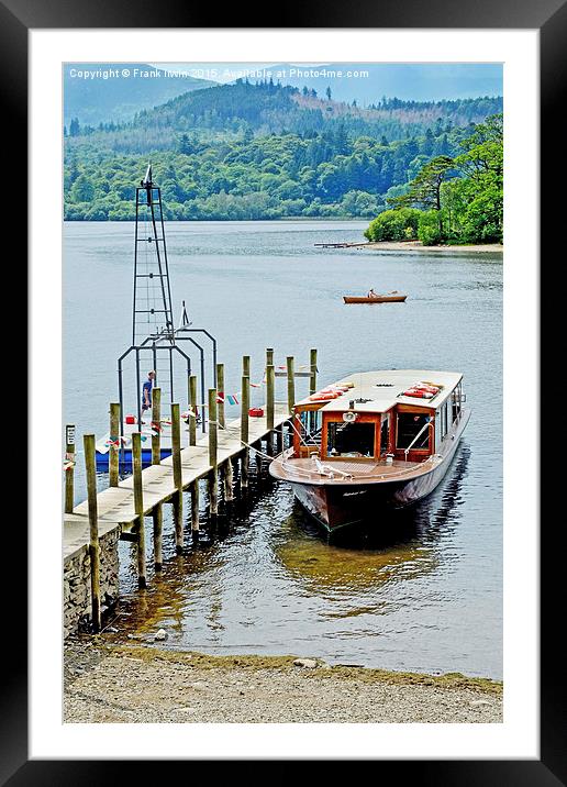  One of many piers on Derwent WAter Framed Mounted Print by Frank Irwin