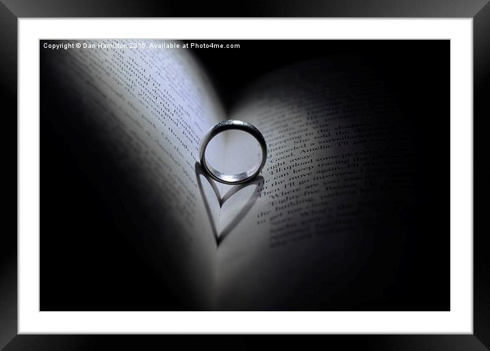  A Book of Love Framed Mounted Print by Dan Hamilton
