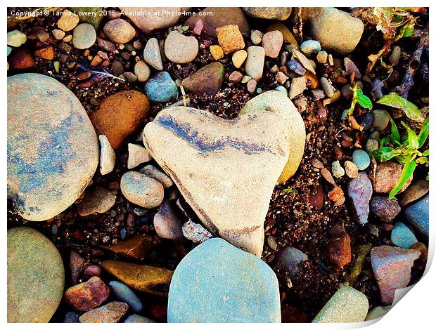  heart of stone Print by Tanya Lowery