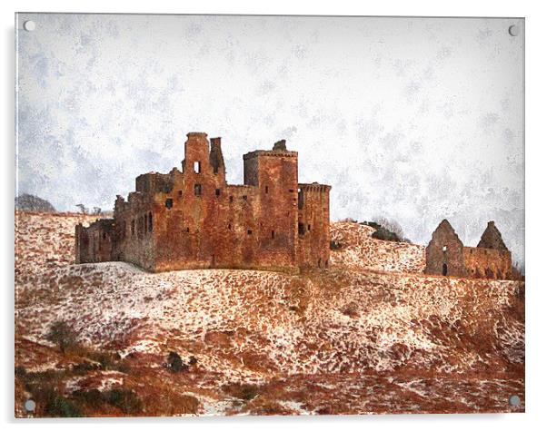  crichton castle-scotland Acrylic by dale rys (LP)
