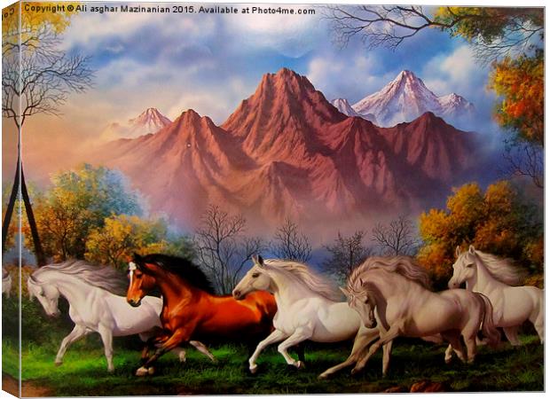  A nice painting, Canvas Print by Ali asghar Mazinanian