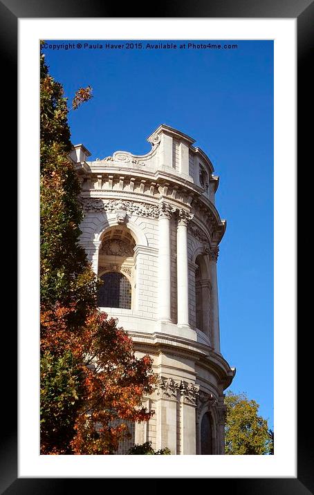  Autumn at St Paul's Framed Mounted Print by Paula Haver