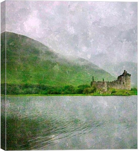  kilchurn castle argyll and bute Canvas Print by dale rys (LP)
