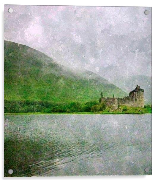  kilchurn castle argyll and bute Acrylic by dale rys (LP)