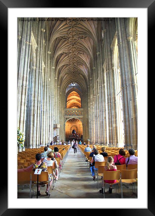   Canterbury Cathedral Interior Framed Mounted Print by Carole-Anne Fooks