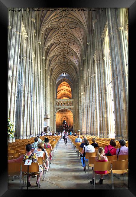   Canterbury Cathedral Interior Framed Print by Carole-Anne Fooks