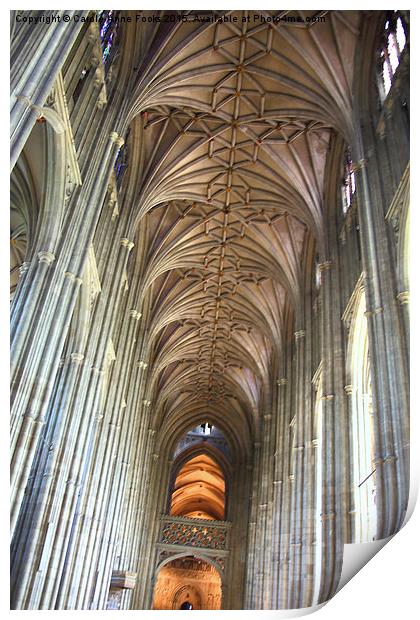   Canterbury Cathedral Interior Print by Carole-Anne Fooks