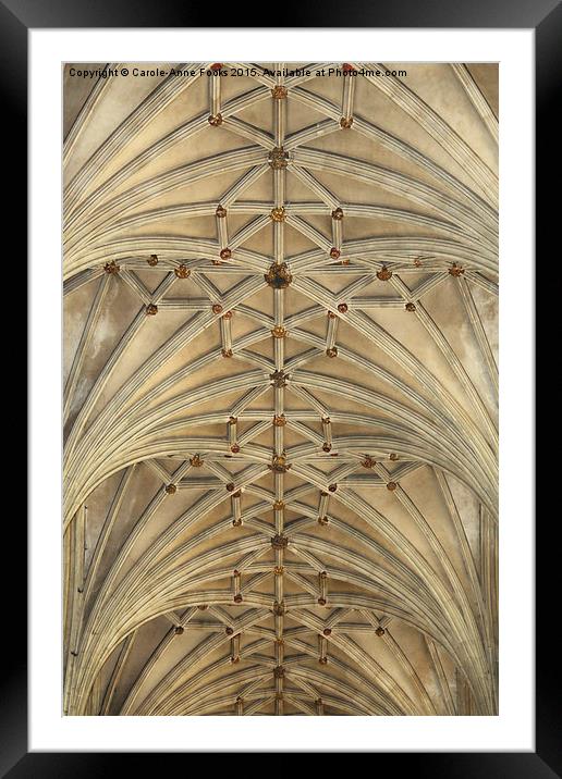  Canterbury Cathedral Interior Framed Mounted Print by Carole-Anne Fooks