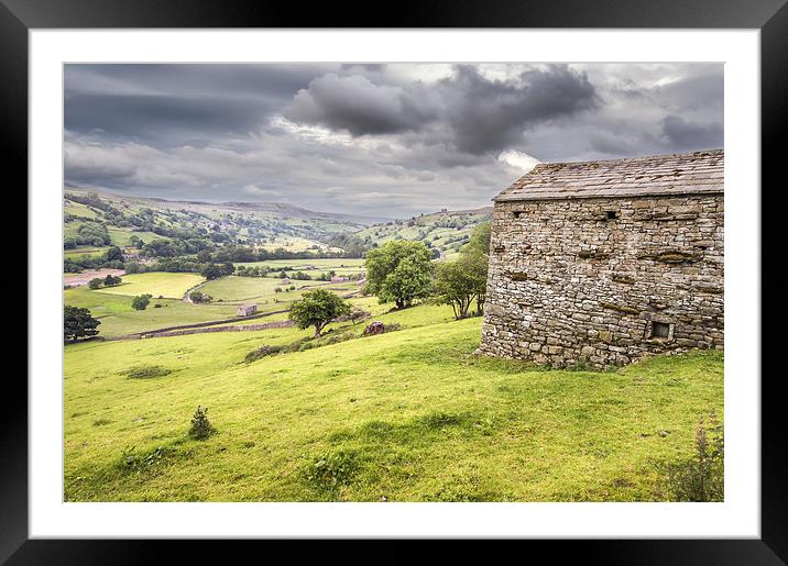  Cow House in Swaledale Framed Mounted Print by Stephen Mole
