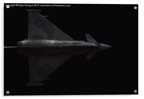  Eurofighter Typhoon Acrylic by Nigel Bangert