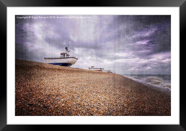  Fishing Boats at Dungeness Framed Mounted Print by Nigel Bangert