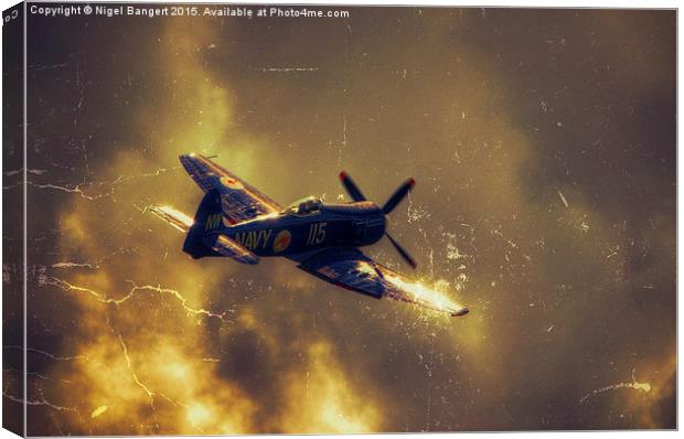  Hawker Sea Fury Canvas Print by Nigel Bangert
