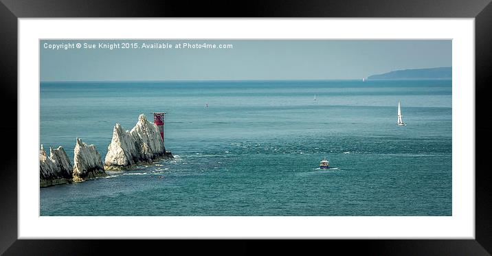 The Needles,Isle of Wight Framed Mounted Print by Sue Knight