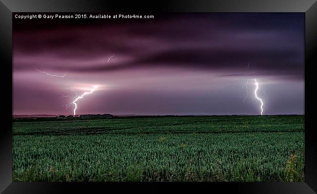 Thunderbolt and Lightning..........  Framed Print by Gary Pearson
