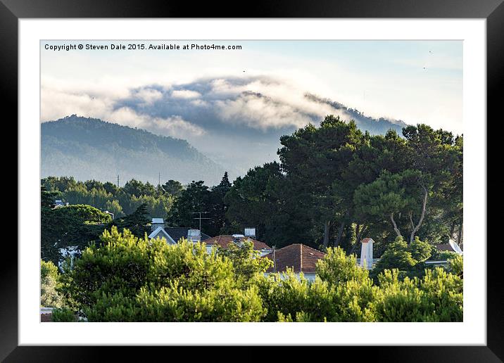 Dramatic Sintra Peaks from Cosy Cascais Abode Framed Mounted Print by Steven Dale