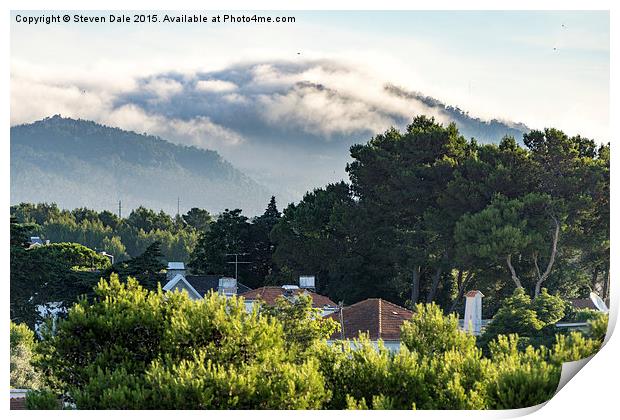 Dramatic Sintra Peaks from Cosy Cascais Abode Print by Steven Dale