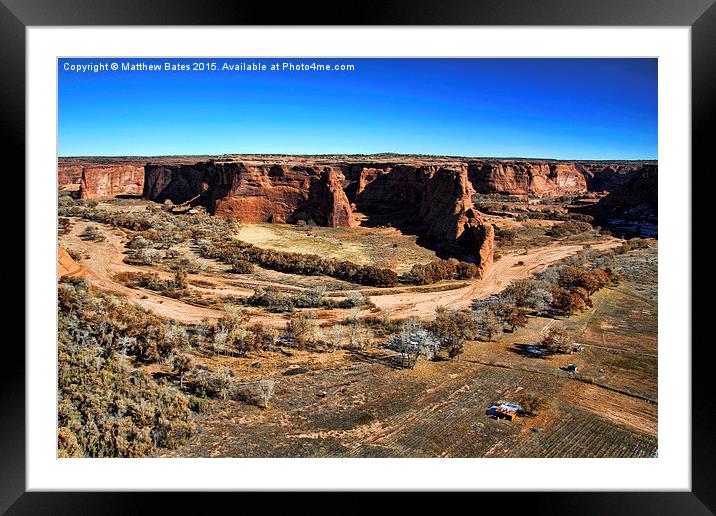  Canyon floor Framed Mounted Print by Matthew Bates