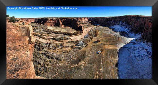 Canyon de Chelly Panorama Framed Print by Matthew Bates