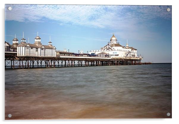  Eastbourne Pier Acrylic by John Vaughan