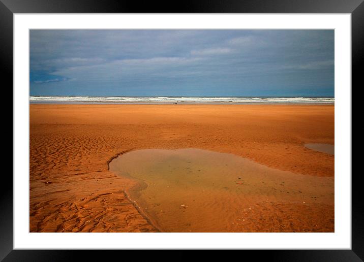 Sand Dunes Of Yorkshire Framed Mounted Print by Marie Castagnoli