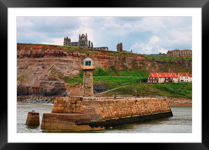 Whitby Standing The Test Of Time Framed Mounted Print by Marie Castagnoli