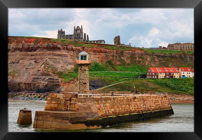 Whitby Standing The Test Of Time Framed Print by Marie Castagnoli