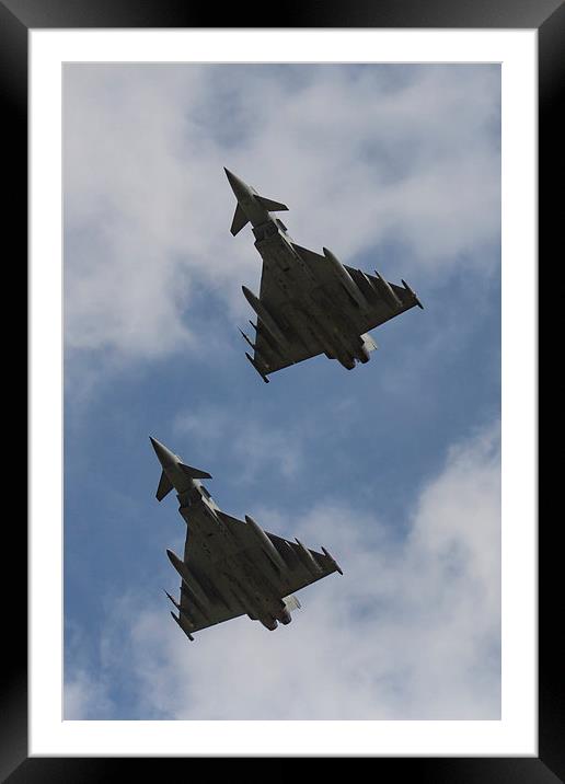  Typhoon Fly-by Framed Mounted Print by Nigel Jones