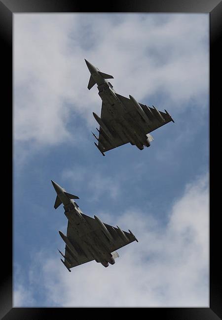  Typhoon Fly-by Framed Print by Nigel Jones