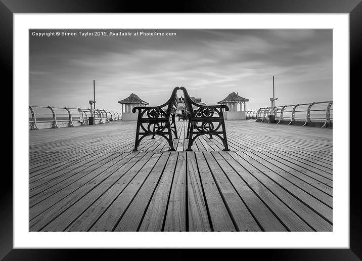  Back to Back at Cromer Pier Framed Mounted Print by Simon Taylor
