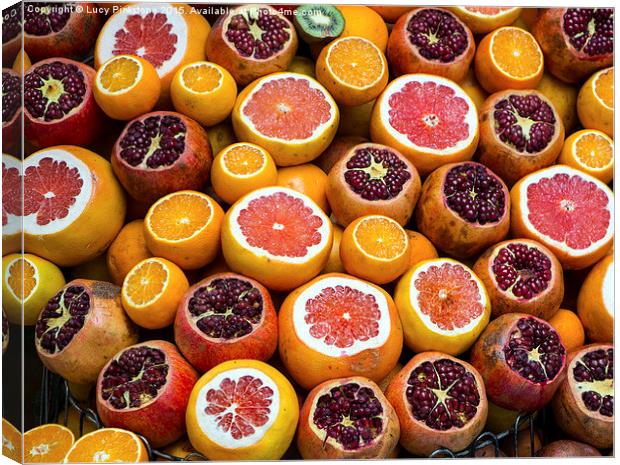 Oranges Are Not The Only Fruit Canvas Print by Lucy Pinkstone