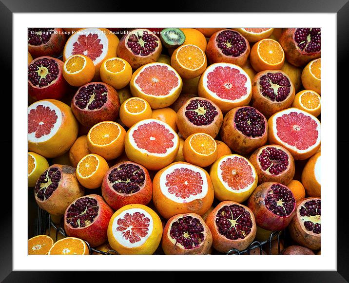  Oranges Are Not The Only Fruit Framed Mounted Print by Lucy Pinkstone