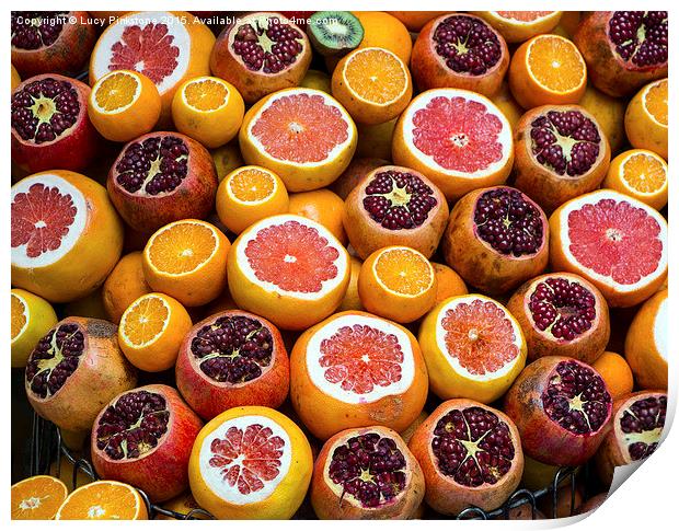  Oranges Are Not The Only Fruit Print by Lucy Pinkstone