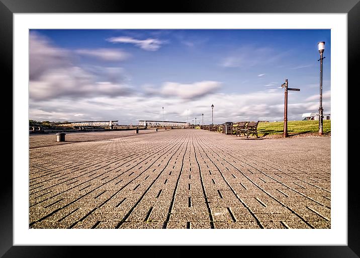 Irvine Harbour Front  Framed Mounted Print by Valerie Paterson