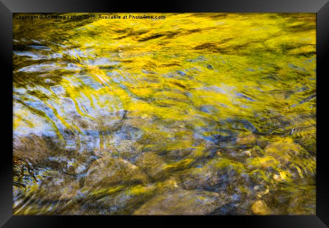  Waters of Fairbrook, Derbyshire Framed Print by Andrew Kearton