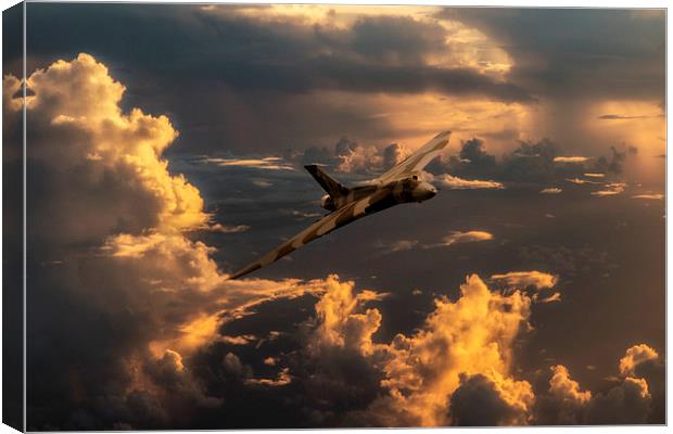 Vulcan Flying Forever Canvas Print by J Biggadike