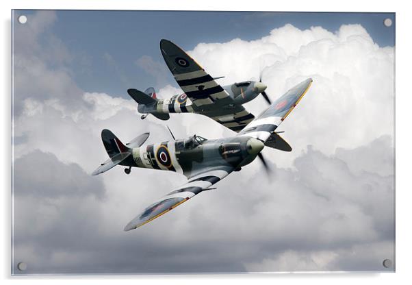 Supermarine Spitfire Flying Legends Acrylic by J Biggadike
