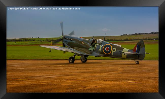  Spitfire HF Mk.IXe TD314 Framed Print by Chris Thaxter