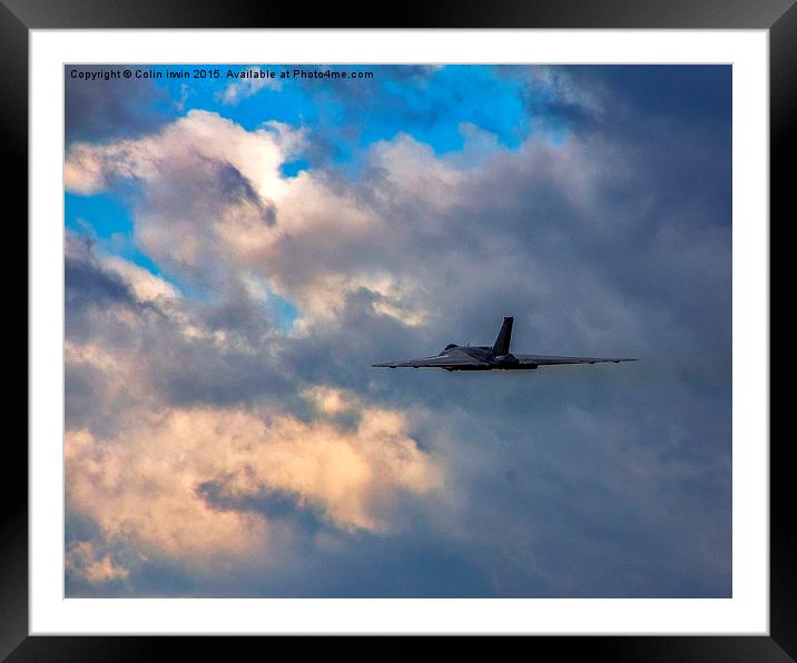 Vulcan Departure Framed Mounted Print by Colin irwin